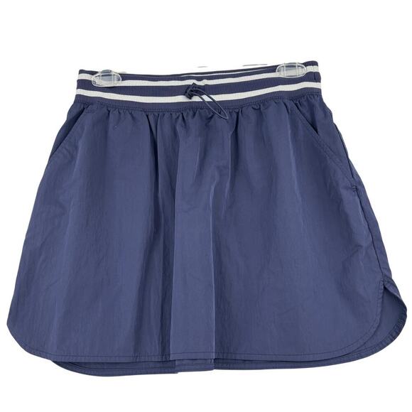 Aerie Offline Skirt Size M Blue Drawstring Pockets Casual Athletic Beach Coverup - Picture 1 of 9